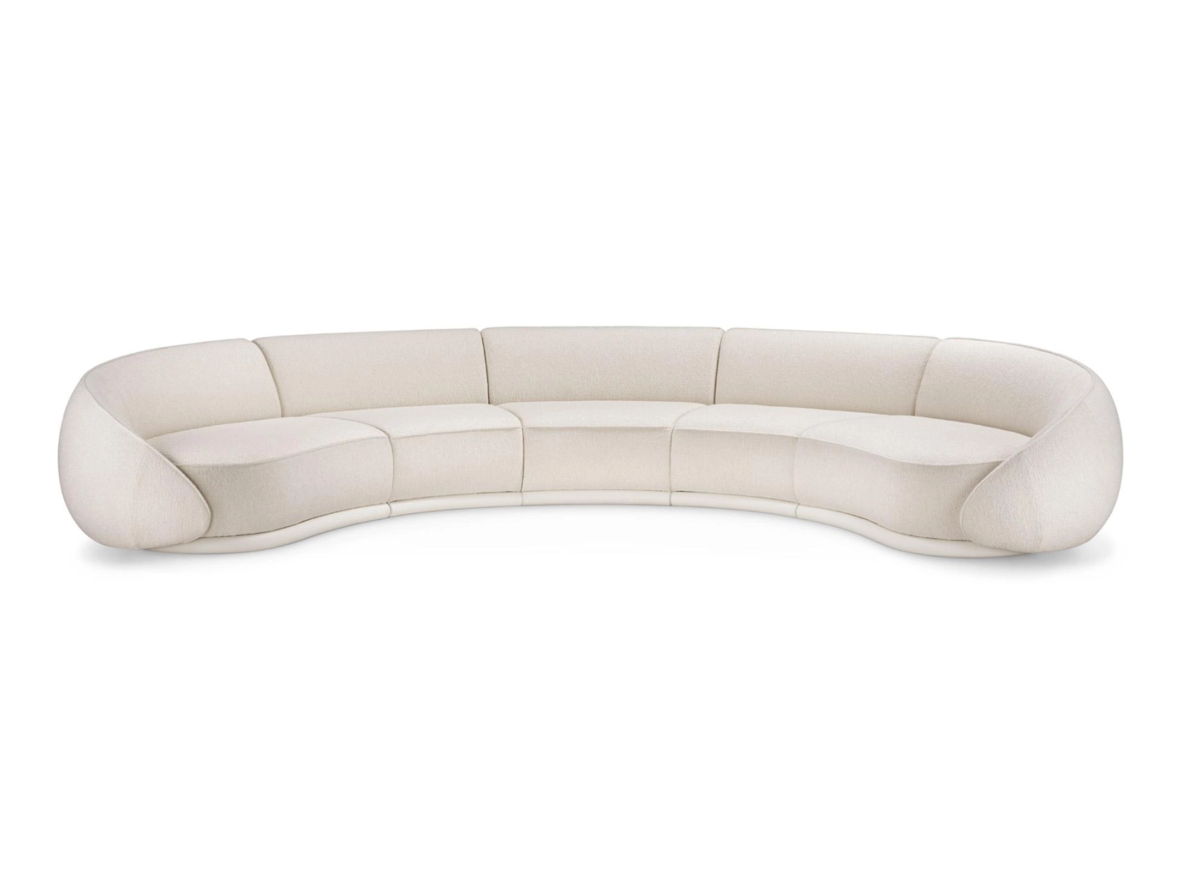 abbracci modular sofa 5 seater curved 5 seater fabric sofa by GHIDINI1961