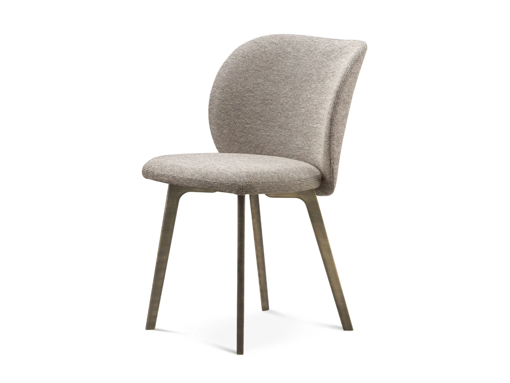 hillary chair upholstered chair with brass structure by GHIDINI1961