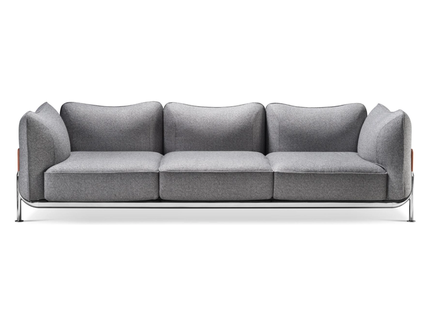 tasca sofa 2-3 seater sofa with metal structure By Robert Stadler