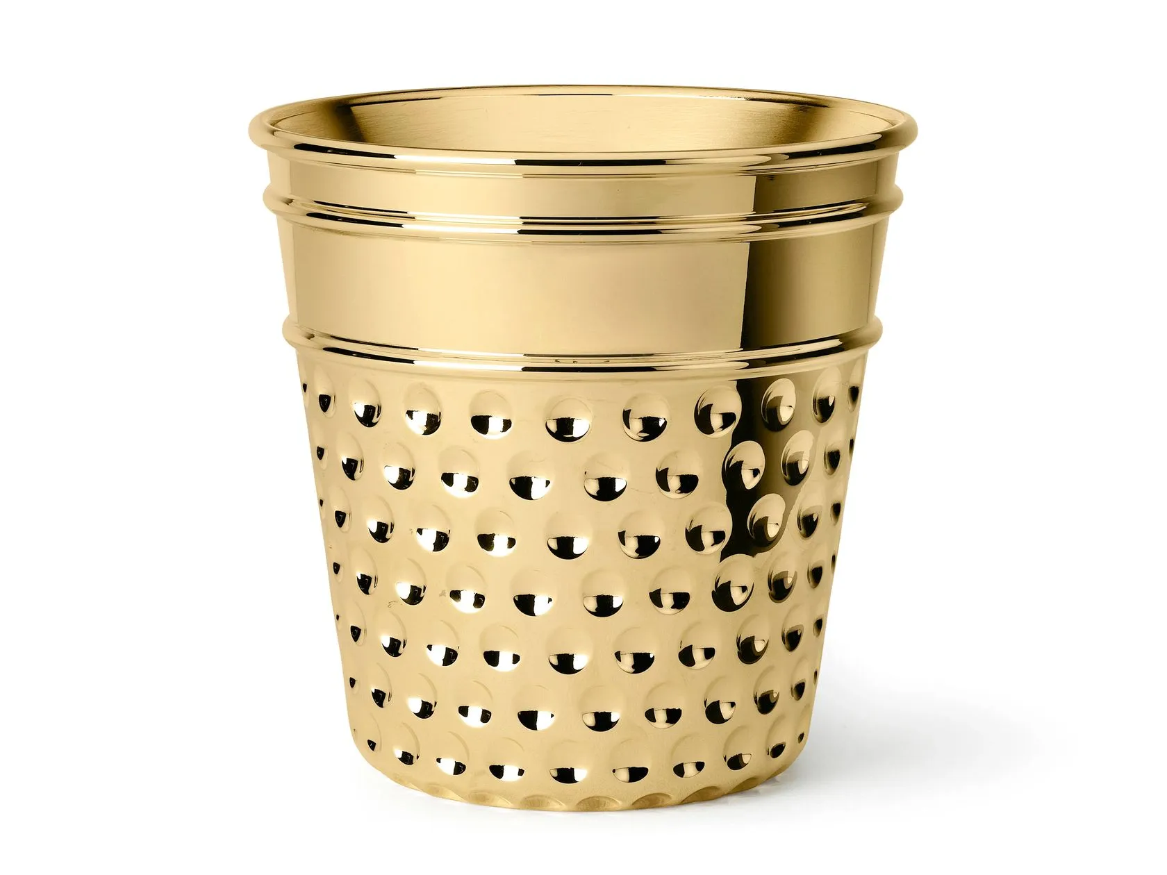 here thimble ice bucket brass ice bucket By Studio Job