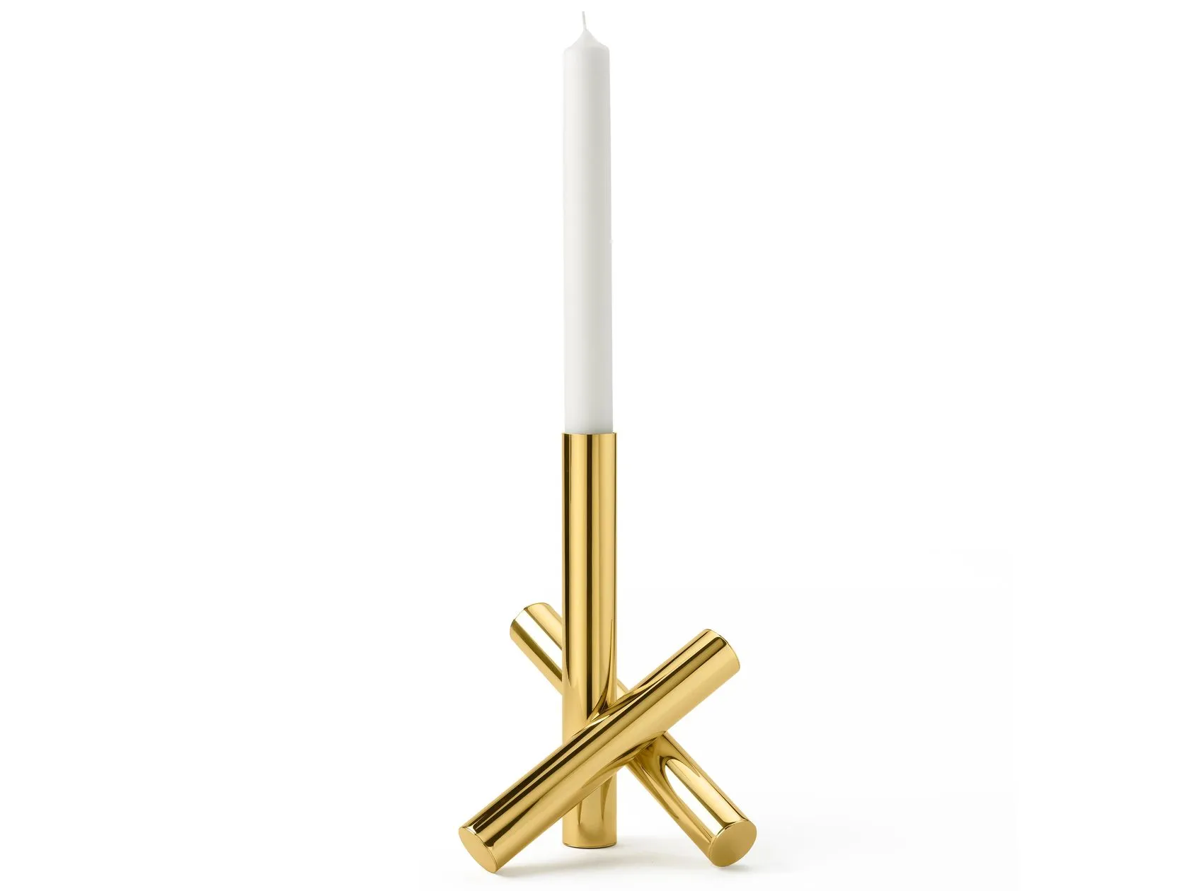 sticks candle holder brass candle holder By Campana Brothers