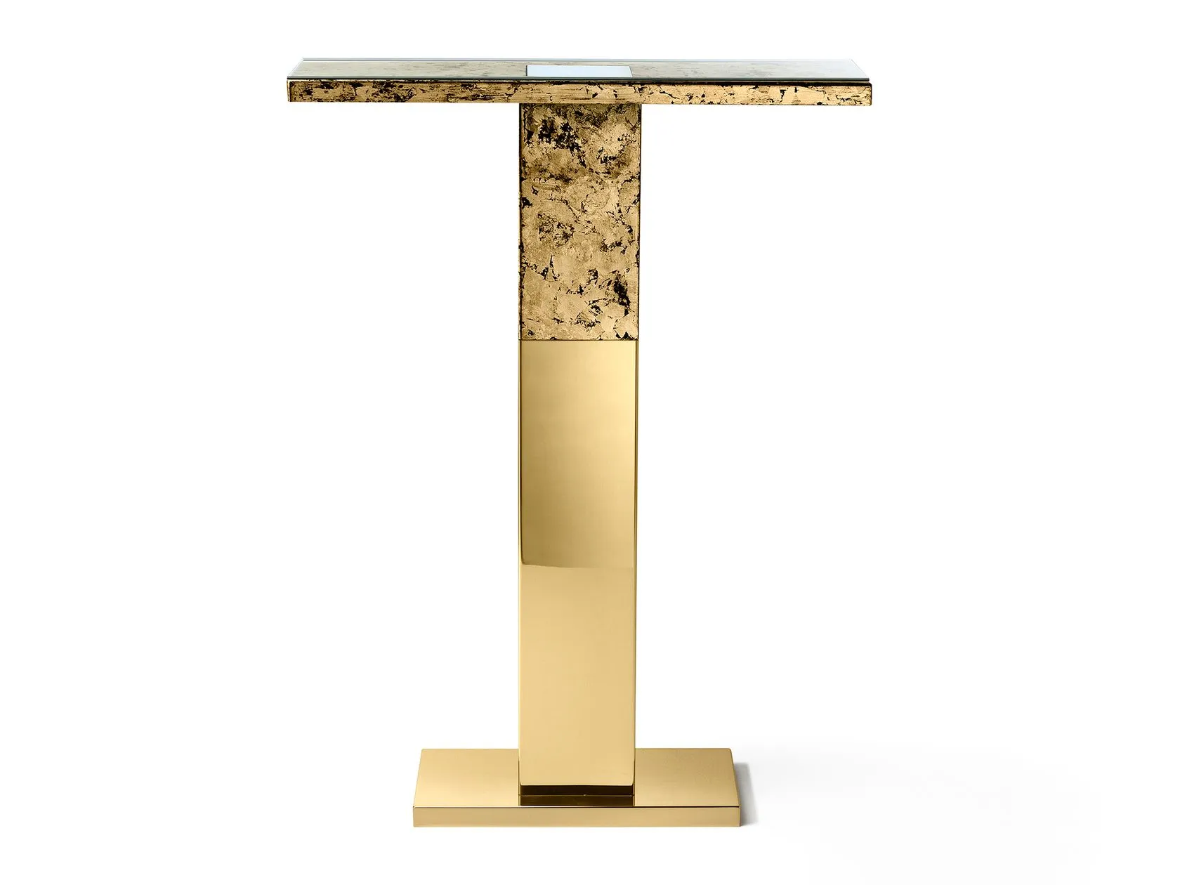porto console table backlit stainless steel console table By Andrea Branzi