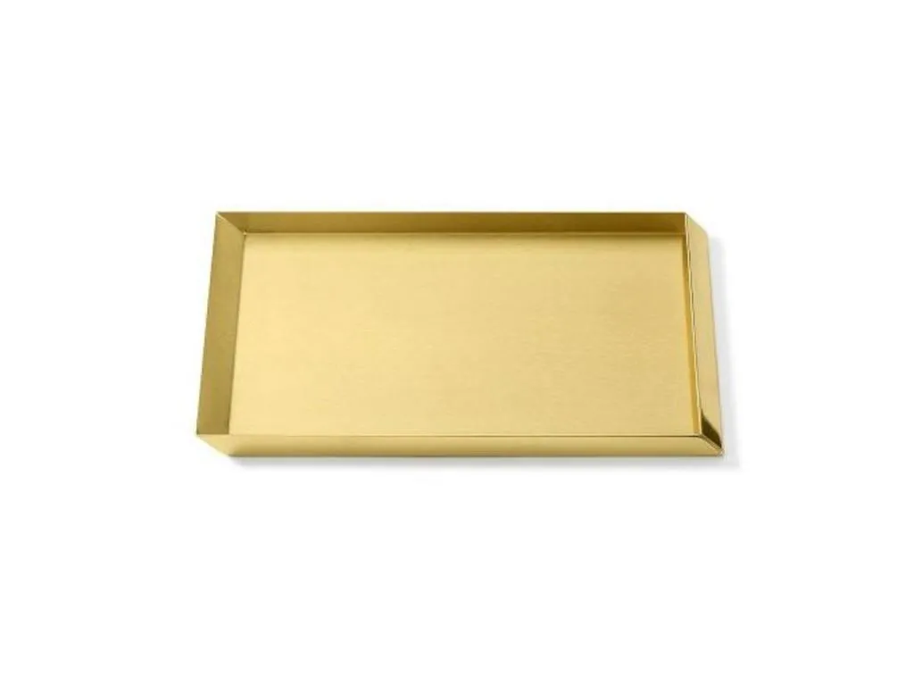 axonometry a4 tray brass desk tray organizer By Elisa Giovannoni