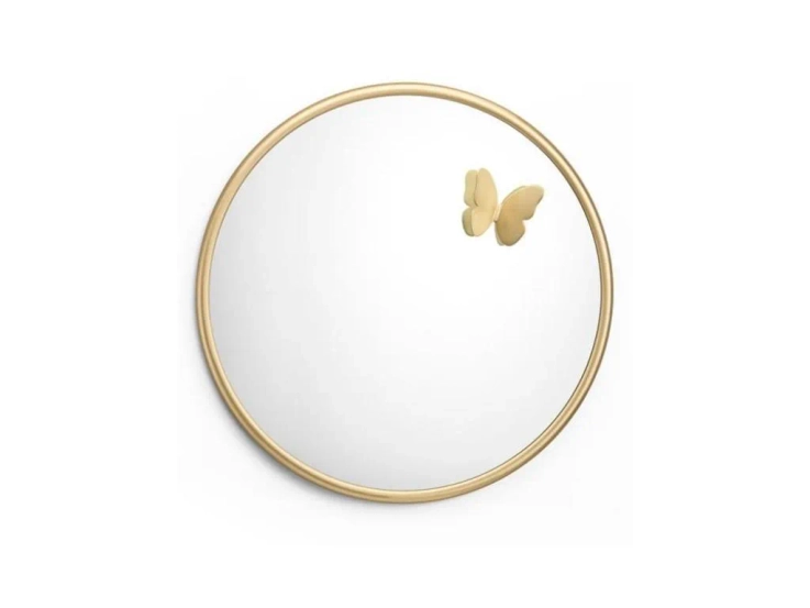 butterfly round small mirror By GHIDINI1961