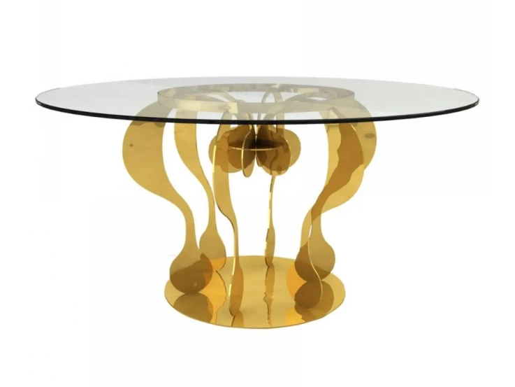 enigma round glass table By altreforme