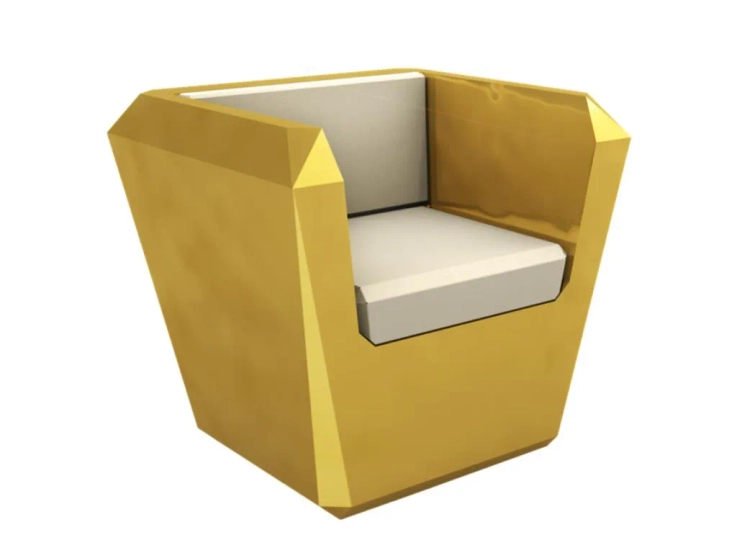 lingotto armchair with armrests By altreforme