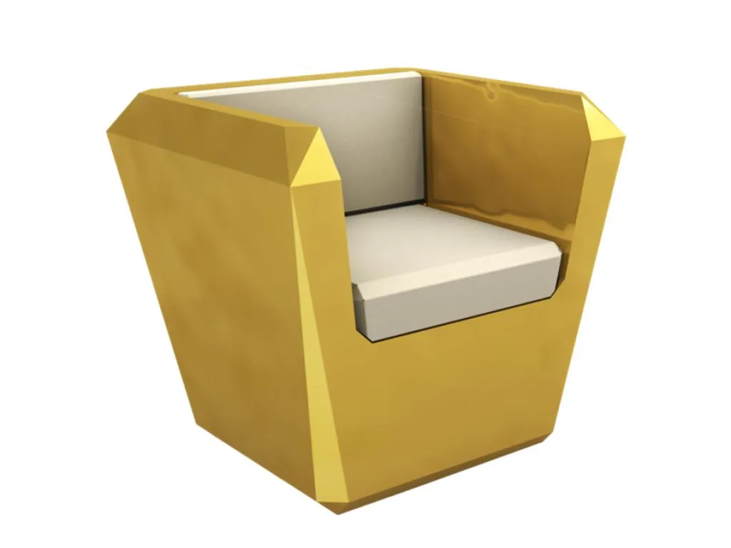 lingotto armchair with armrests By altreforme