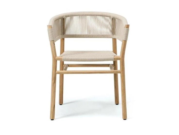 kilt dining armchair in teak By ETHIMO