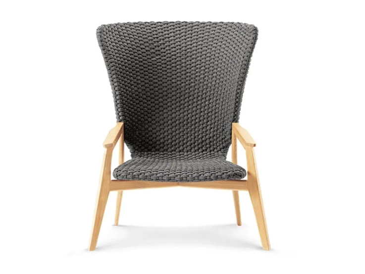 knit high back lounge armchair By ETHIMO