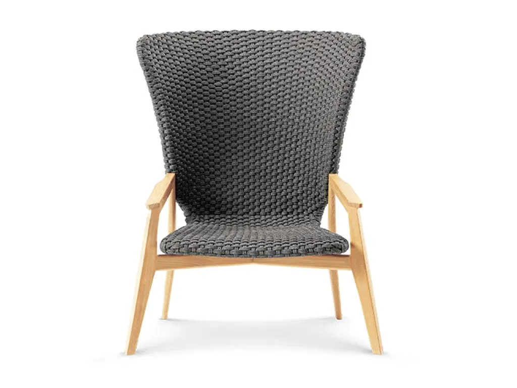 knit high back lounge armchair By ETHIMO