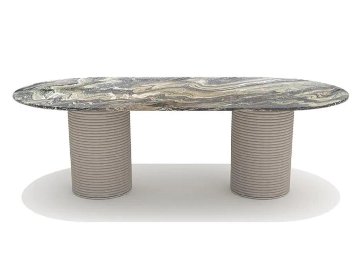 patio oval dining table 240x120 By ETHIMO