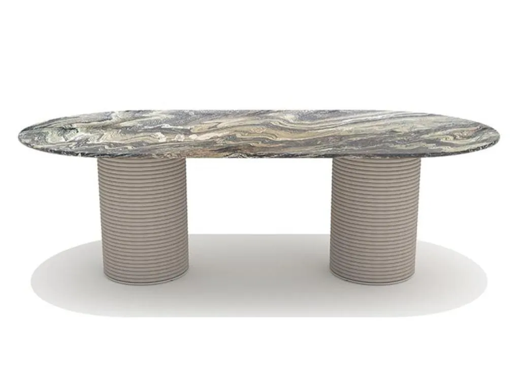 patio oval dining table 240x120 By ETHIMO