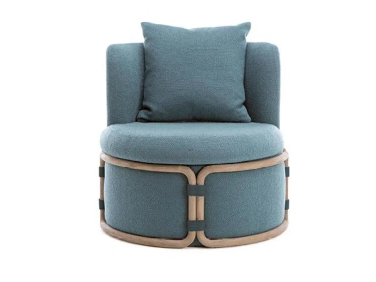 rotin lounge armchair By ETHIMO