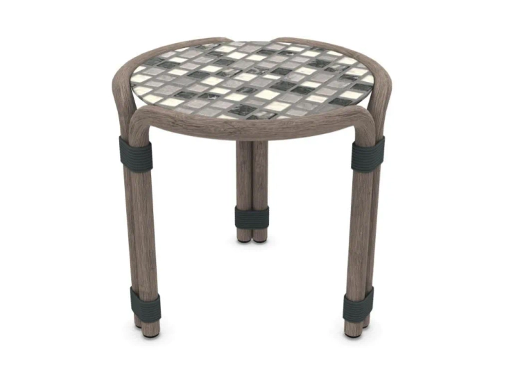 rotin round coffee table ø43,5 h42 By ETHIMO