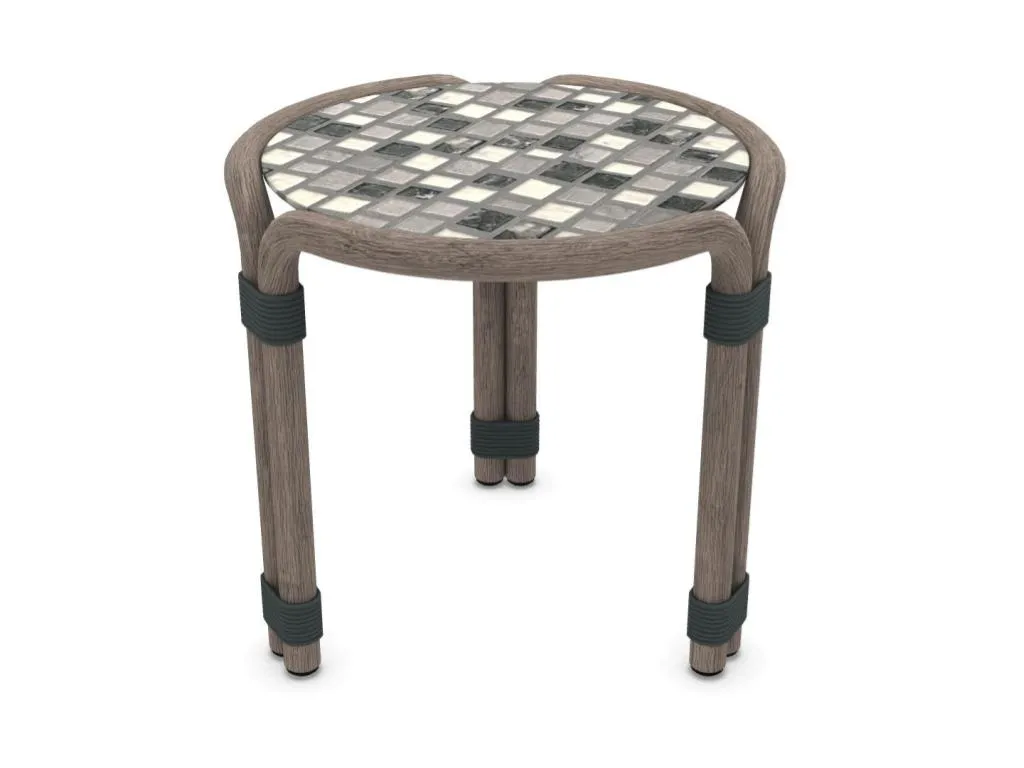 rotin round coffee table ø43,5 h42 By ETHIMO