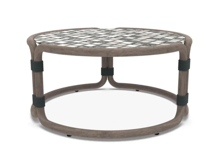 rotin round coffee table ø68,5 h33 By ETHIMO