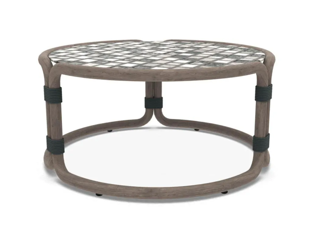 rotin round coffee table ø68,5 h33 By ETHIMO