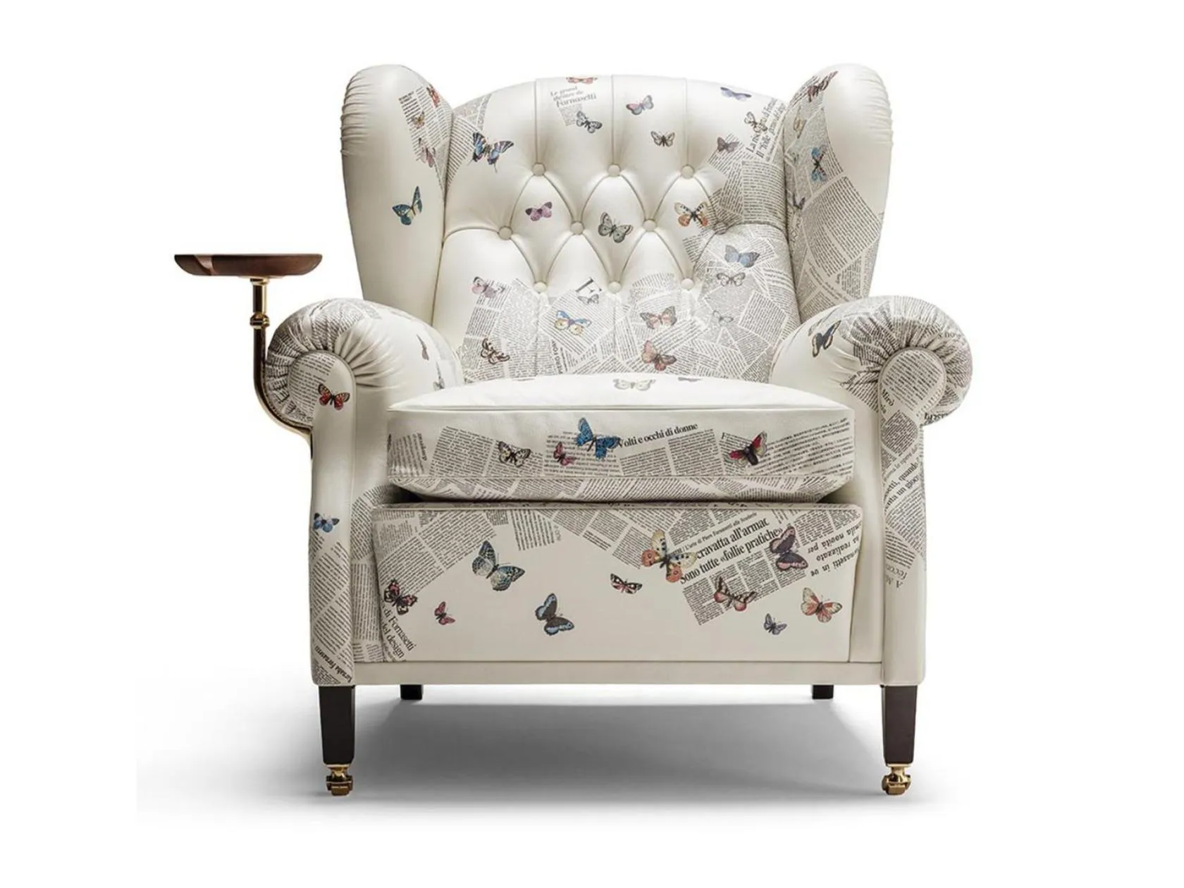 1919 ultime notizie armchair leather bergère armchair by Poltrona Frau