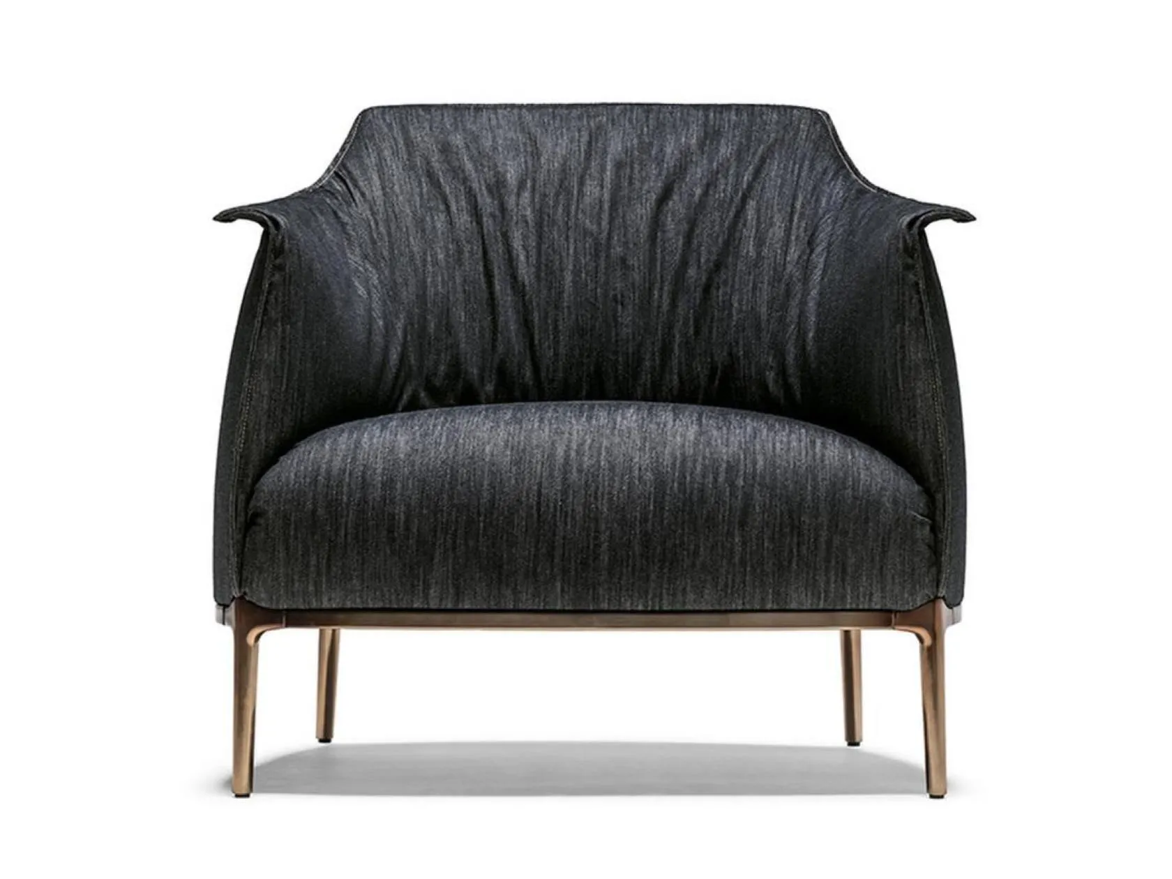archibald denim edition armchair By Poltrona Frau