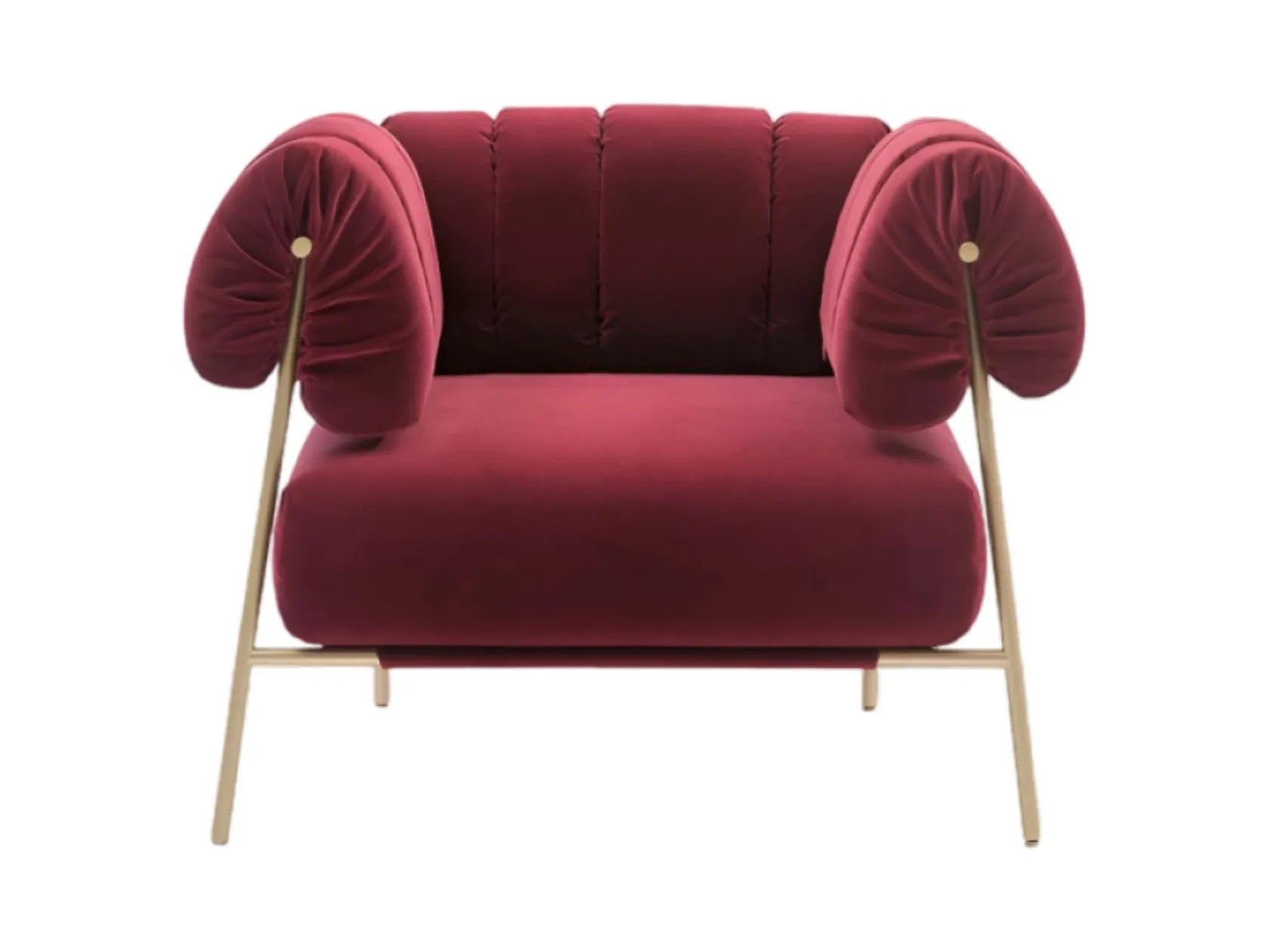 tirella armchair fabric armchair with metal frame by Bonaldo